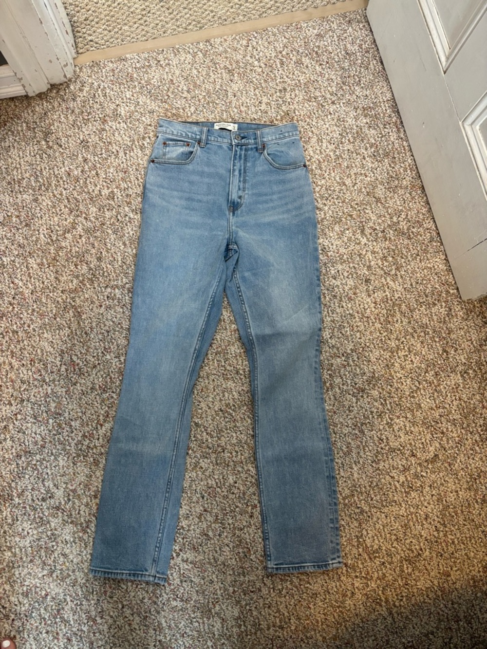Abercrombie & Fitch High-Rise Light Blue Slim Jeans